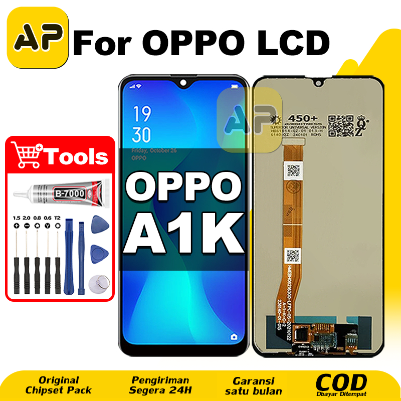 LCD FOR OPPO A1K hp Layar Sentuh Fullset Glass Touchscreen Digitizer COD