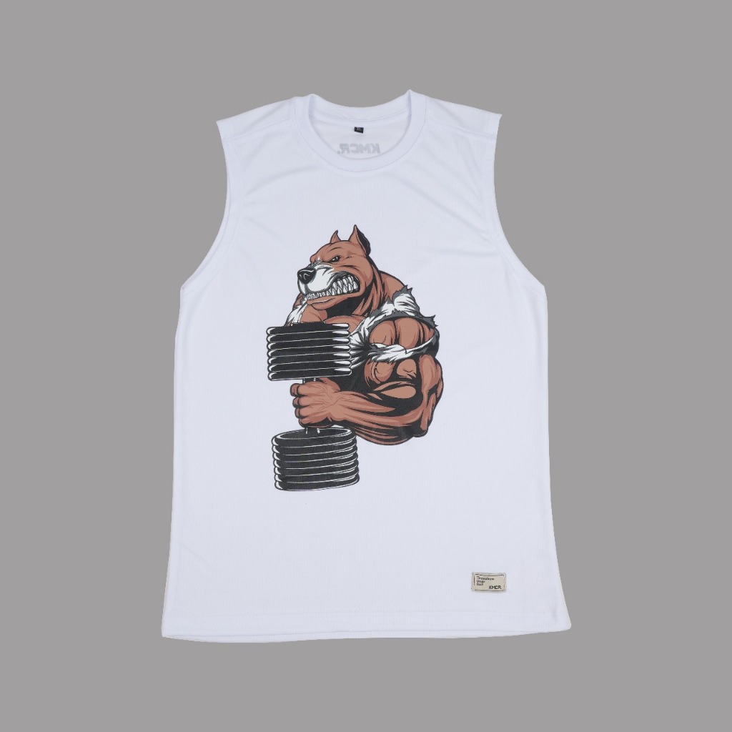 TANKTOP KMCR GYM FITNESS TANK TOP PRIA SINGLET KMCR - KMCR
