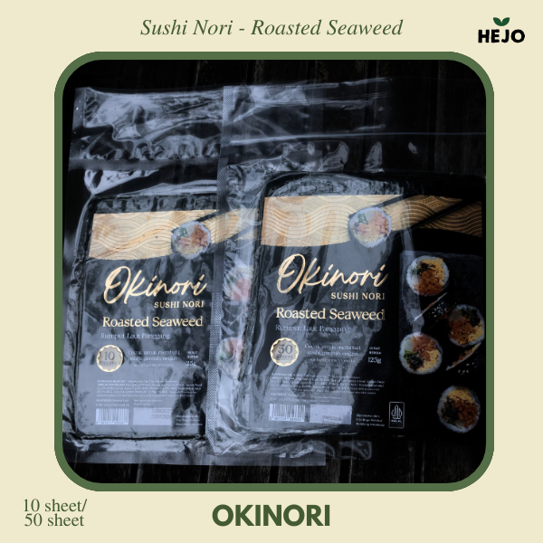 

OKINORI Nori Sushi Premium – Rumput Laut Panggang Kualitas Restoran Jepang & Korea