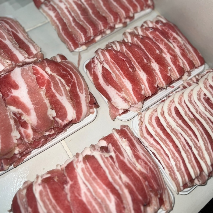 

Samgyeopsal Import Iris Tipis 2mm For Shabu | Pork Belly Slice 500 GR