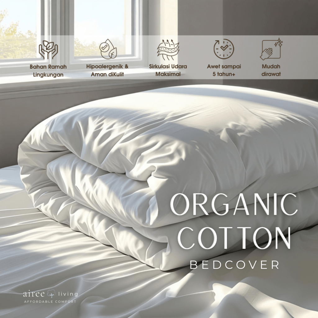Bedcover Katun Organik Premium | Organic Cotton Series