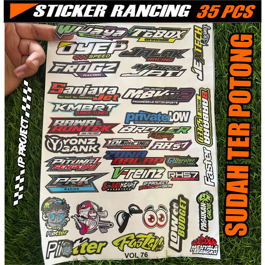STIKER PACK BENGKEL RACING TEAM Racing Hell, KATC, PRK Klaten, Vreinz, Broiler Racing, RH DLL MBKW2