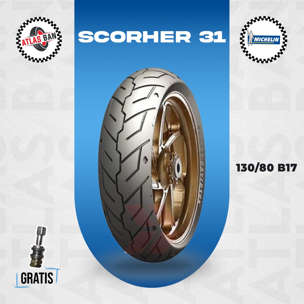 BAN MOTOR HARLEY DAVIDSON // MICHELIN SCORCHER 31 UK 130/80- B17 TUBELESS