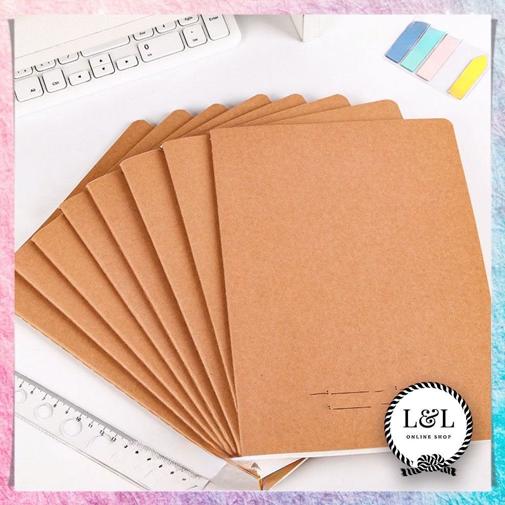 

Buku Tulis Catatan Harian Aesthetic Warna Natural Notebook Kraft Brown B5 Desain Minimalis Buku Harian Vintage