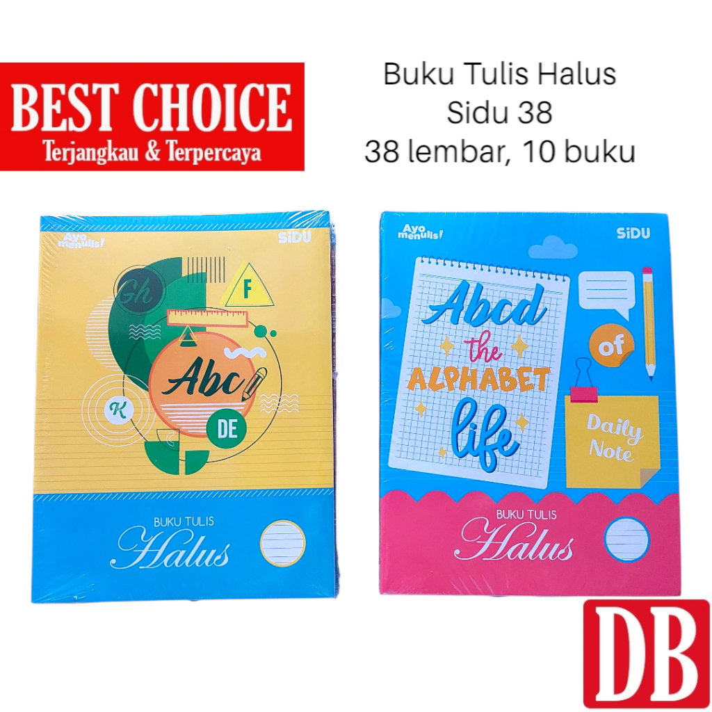 

Buku Tulis Halus / Garis Tiga SIDU / VISION 38 lembar (10 pcs)