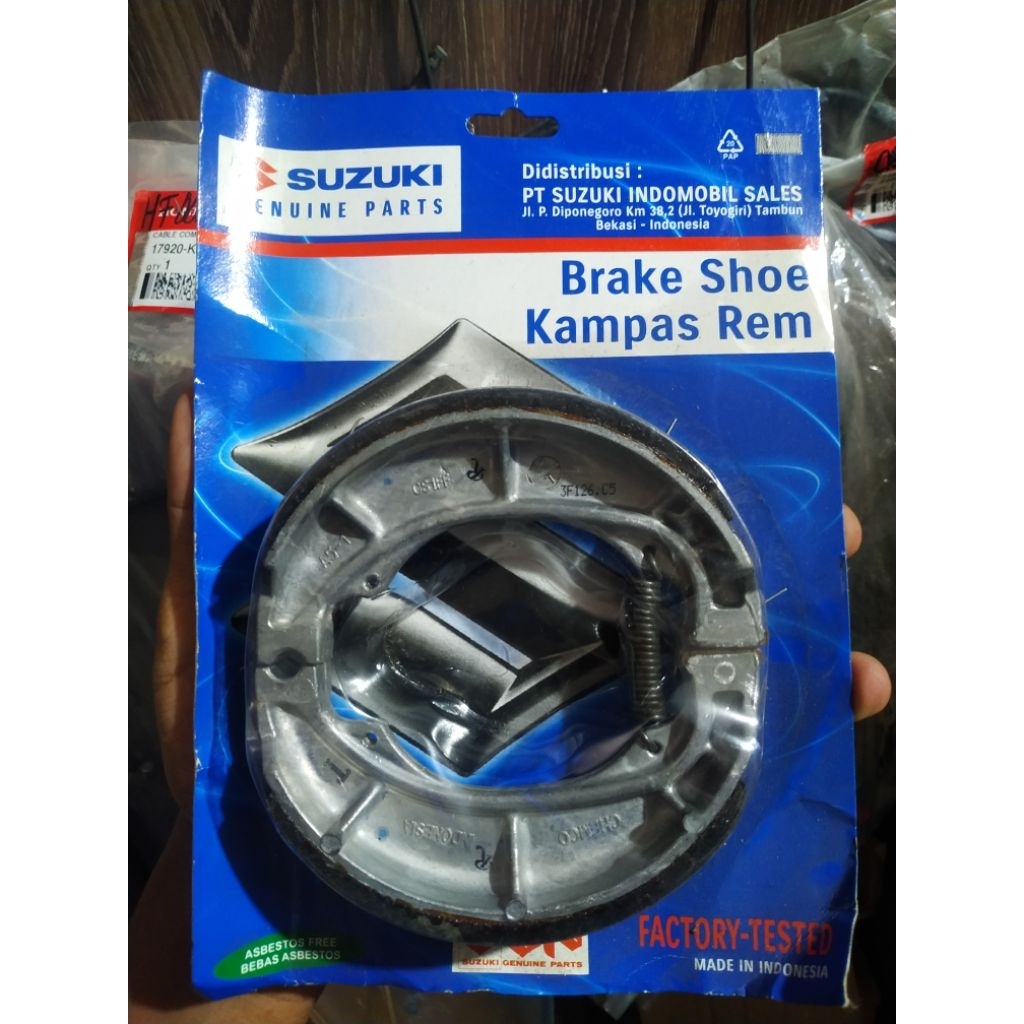KAMPAS REM TROMOL BRLAKANG THUNDER 125 / SPIN 125 ORIGINAL SUZUKI 100%