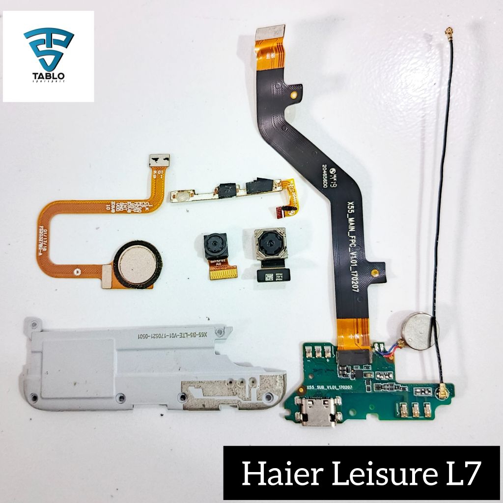 Haier Lesisure L7 sparepart copotan Kamera speaker sidik jari on off papan flexibel