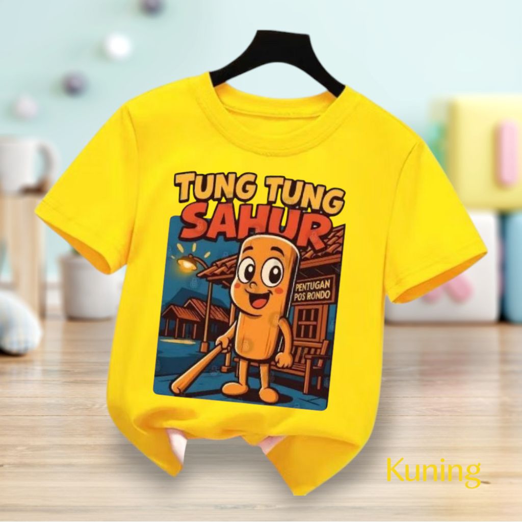 Kaos oblong anak tung-tung sahur/baju anak/atasan anak