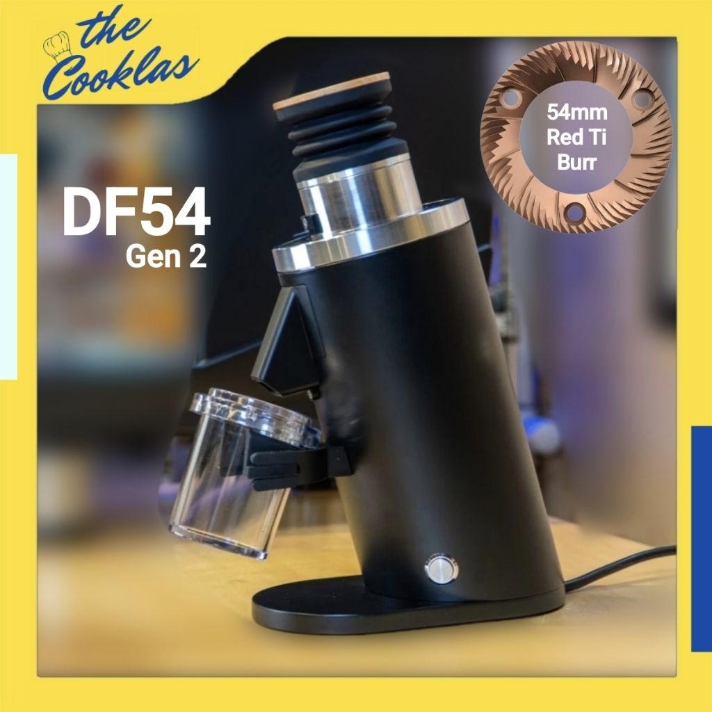 Electric Espresso Coffee Grinder DF54 Gen 2 Red Titanium Burr | Mesin Grinder Biji Kopi
