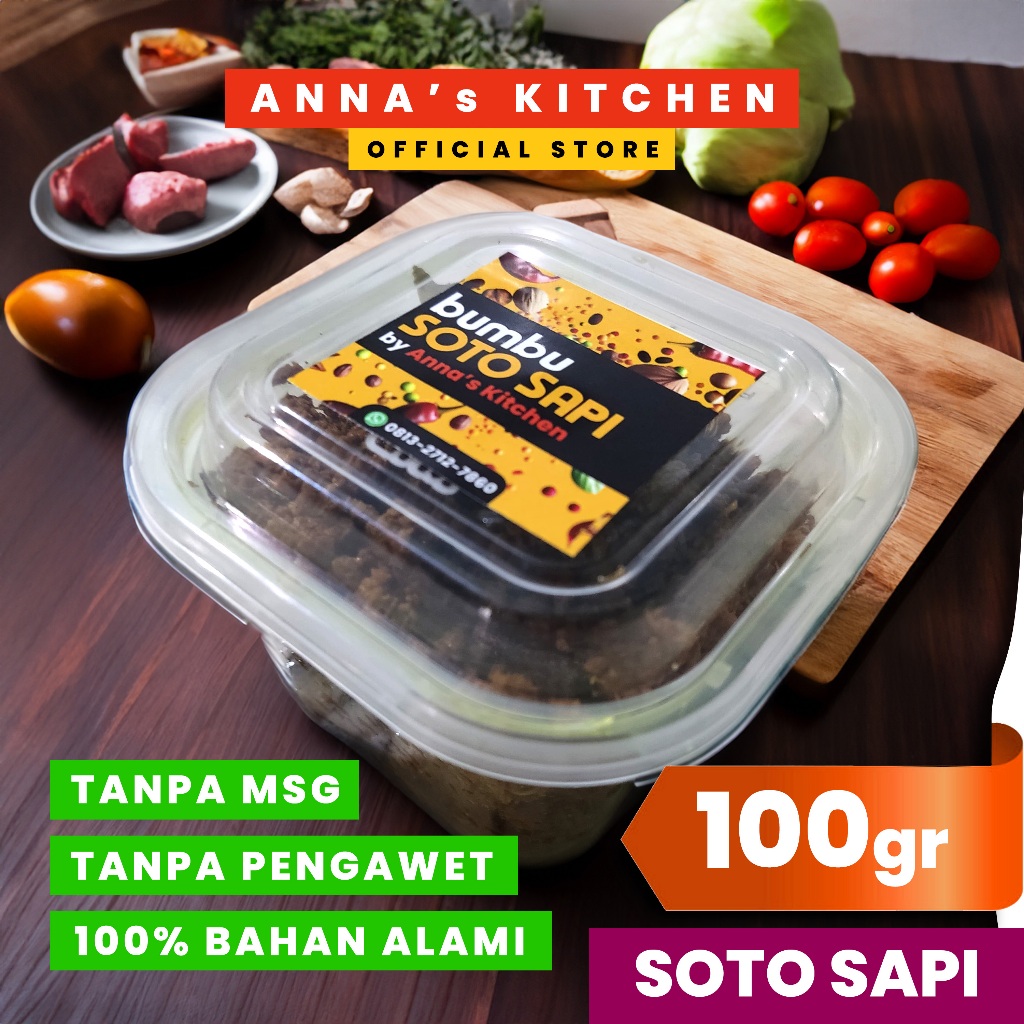 

Bumbu Soto Sapi Otentik ala Anna's Kitchen – Bumbu Masak Siap Pakai, Gurih & Kaya Rempah