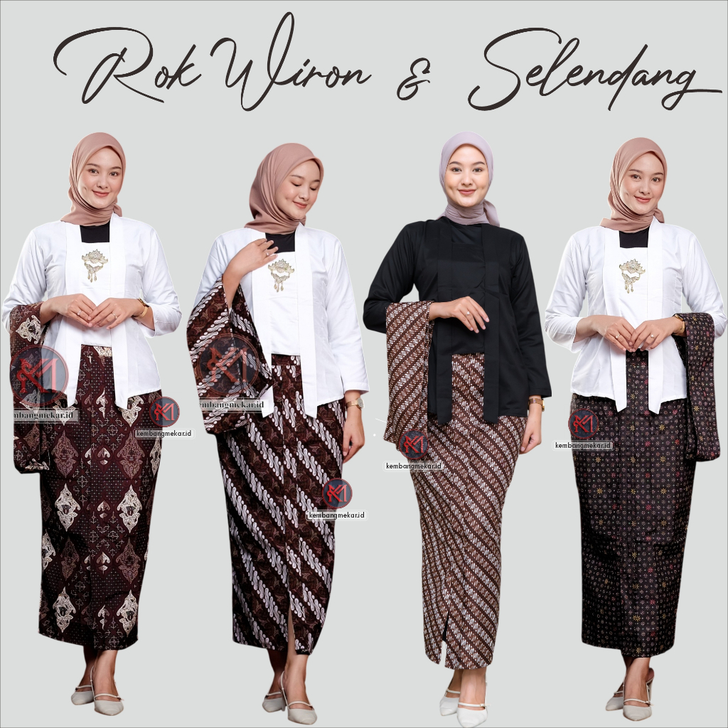 Rok Span Wiron Batik Katun (Free Selendang) terlaris
