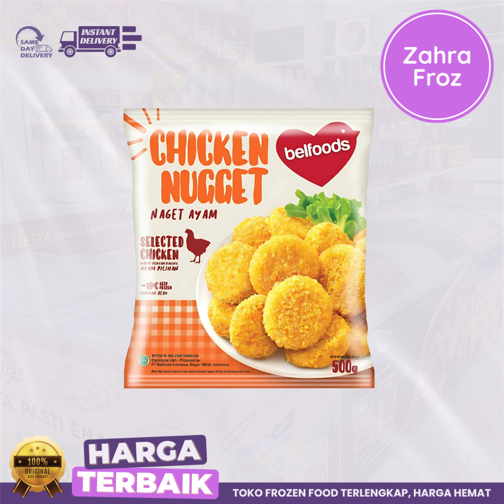 

BELFOODS CHICKEN NUGGET 500 GR