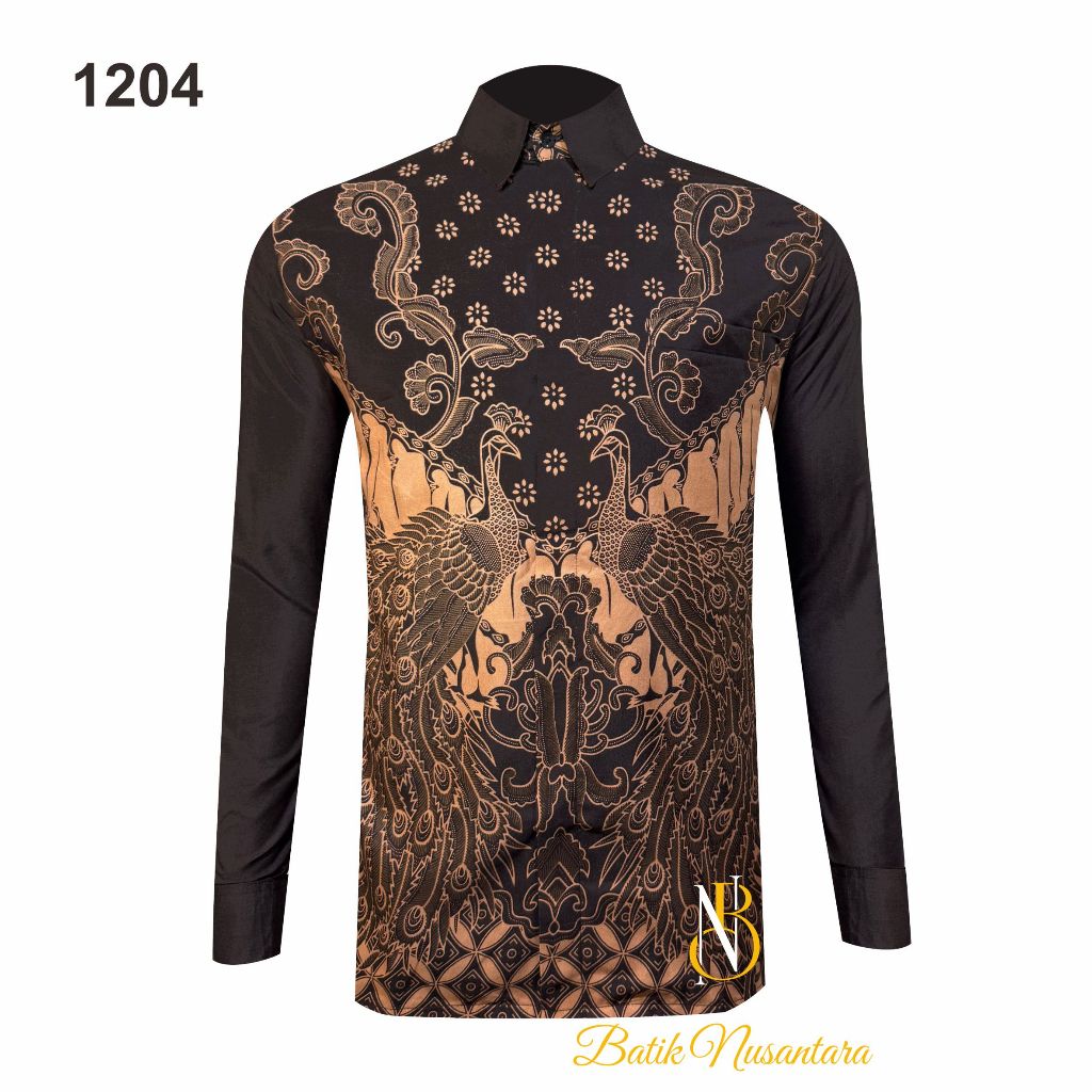 

Batik Nusantara Indonesia Kemeja Batik Slimfit Lapis Furing 1204 / Batik Pria
