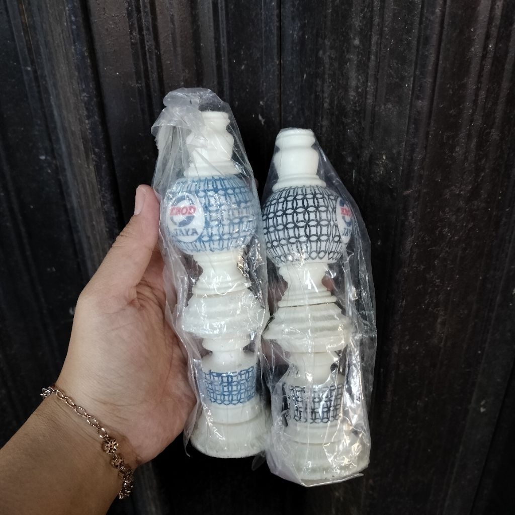 PION BATU MOTIF SANGKAR BURUNG MURAI EBOD JAYA 1 SET BAHAN PVC TEBAL (LIMITED STOK)
