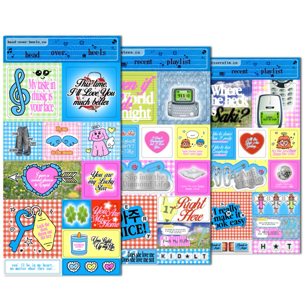 

playlist stickie sheet