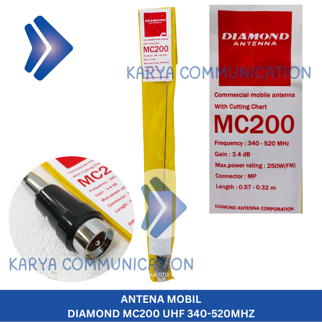 ANTENA RIG MOBIL DIAMOND UHF MC-200