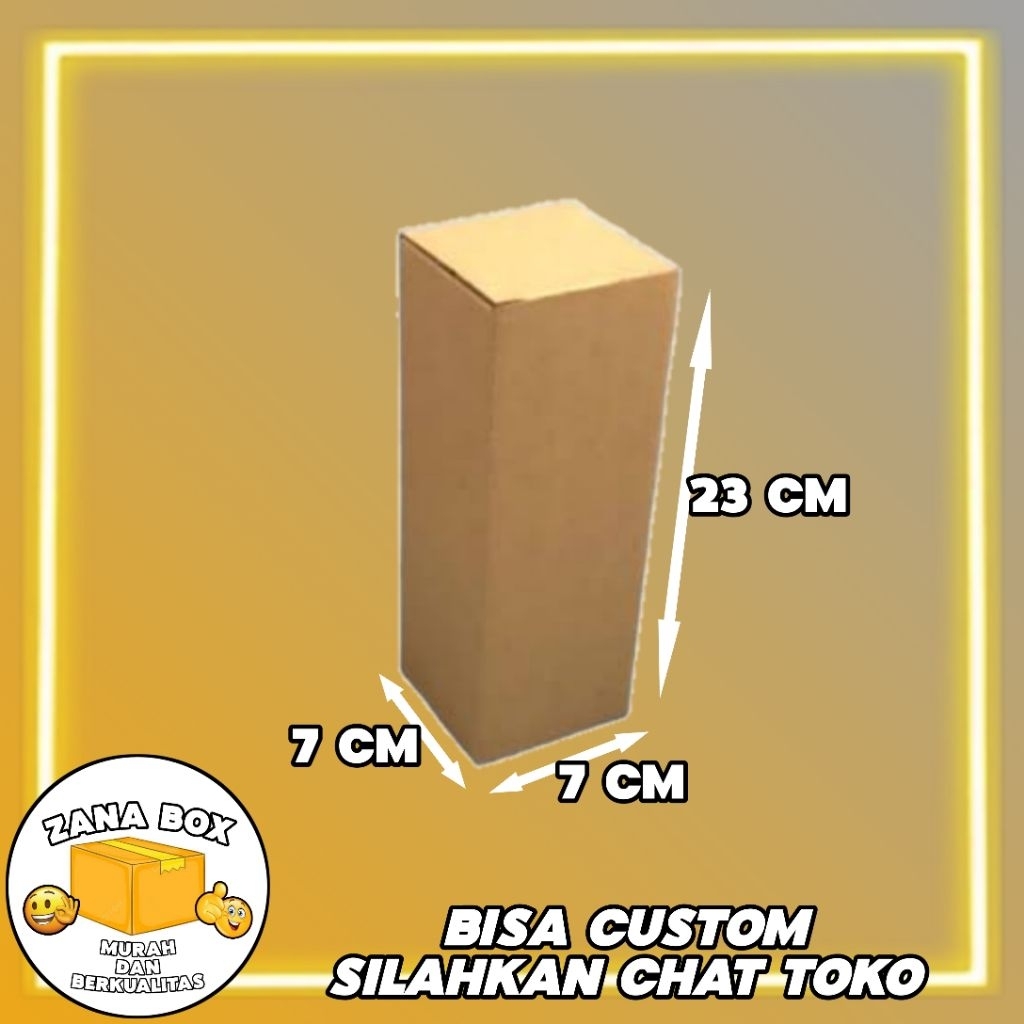 

kardus packing ukuran 7x7x23