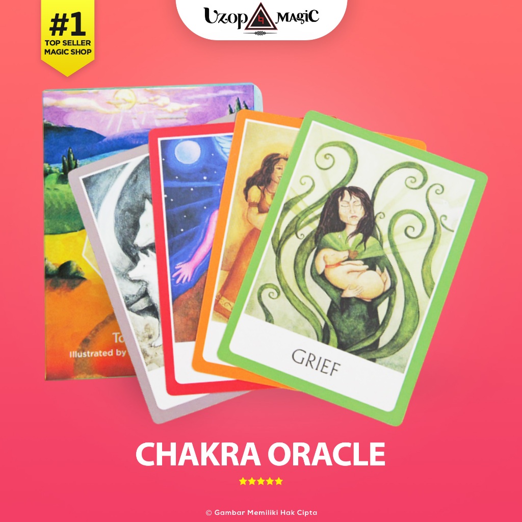 Kartu Tarot Oracle Chakra Tarot Reading - Uzop Magic Shop