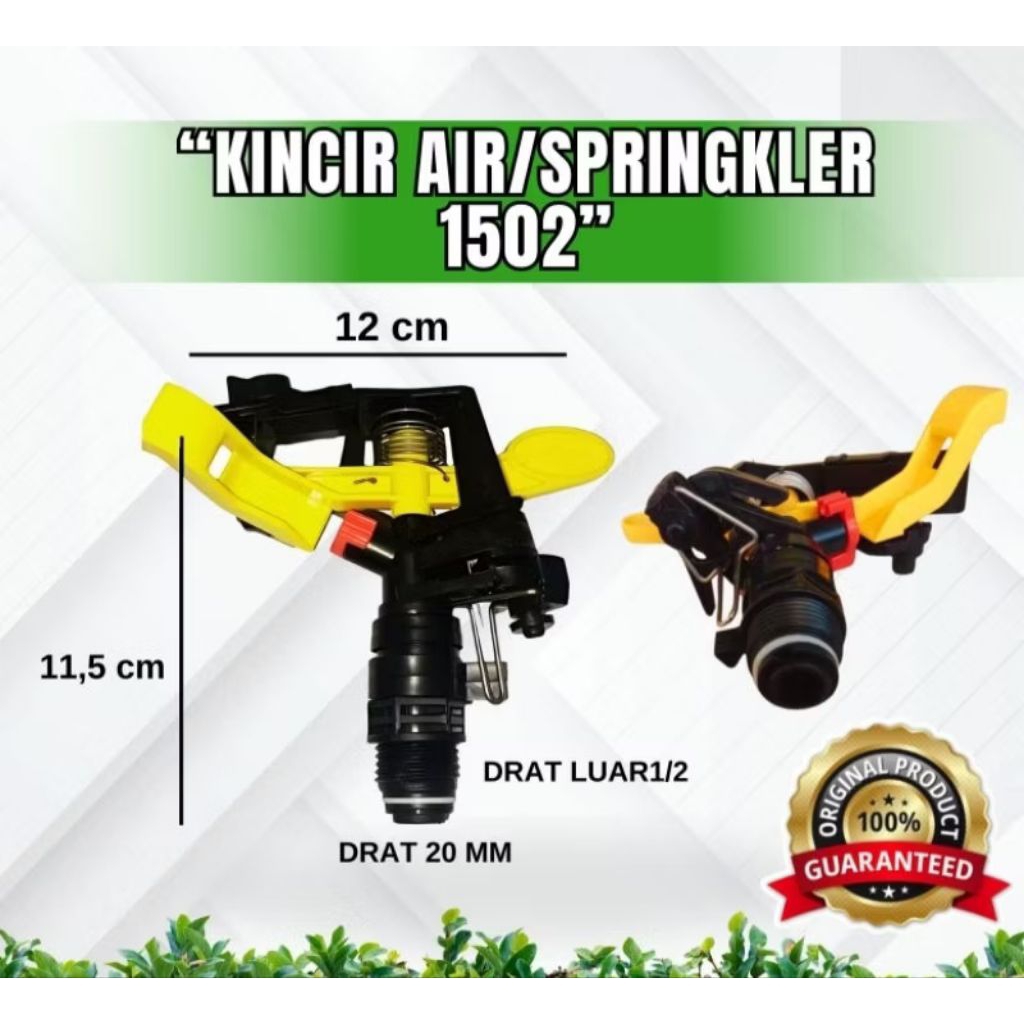 KINCIR AIR 1502 ( SPRINKLER / SPRINKLE / IMPACT SPRINKLER 1/2" / MODEL TEMBAK )