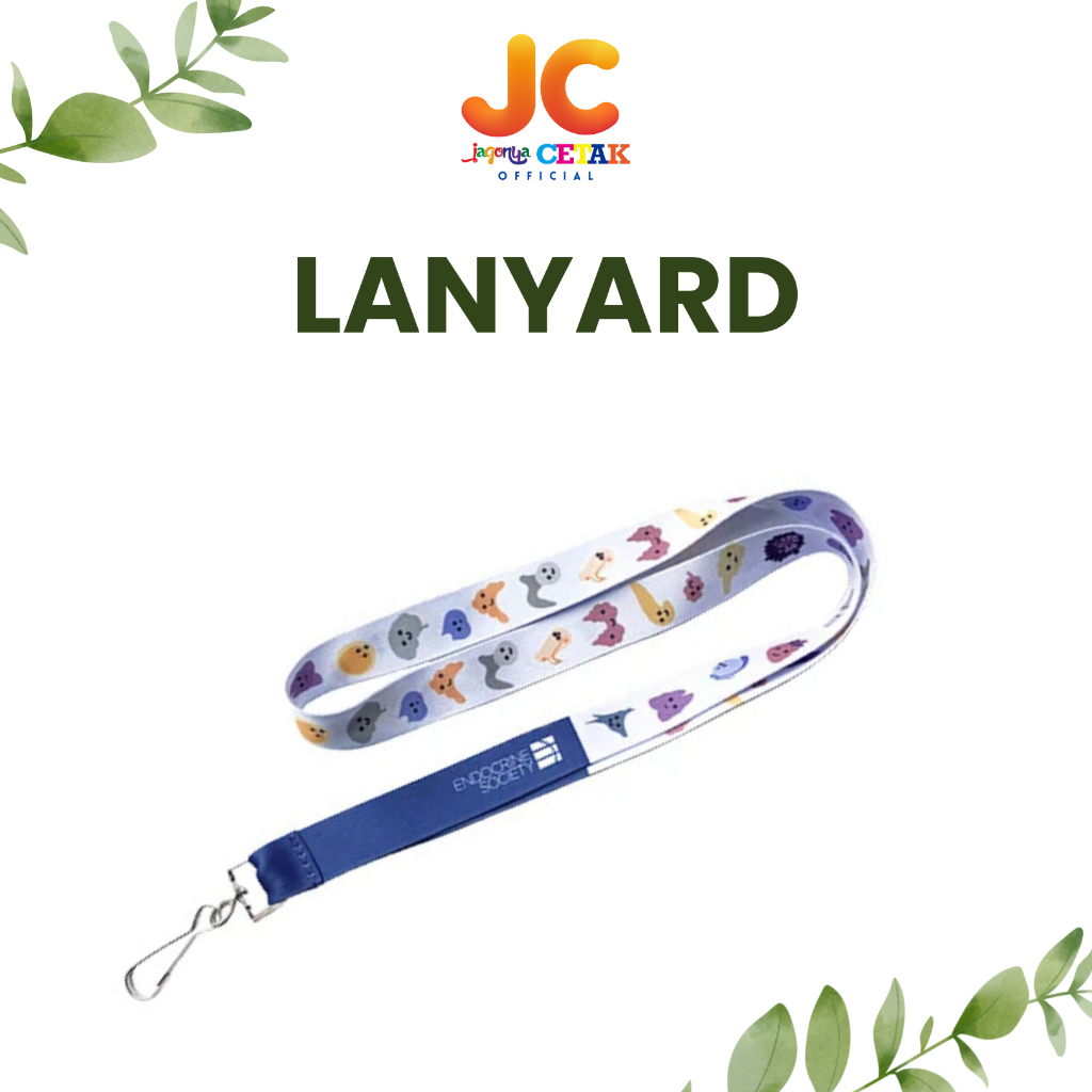 

JC Lanyard Custom 2 Sisi Lebar (2 cm) / Tali ID Card Custom Tissue Premium 2 sisi [MINIMAL ORDER 12PCS]