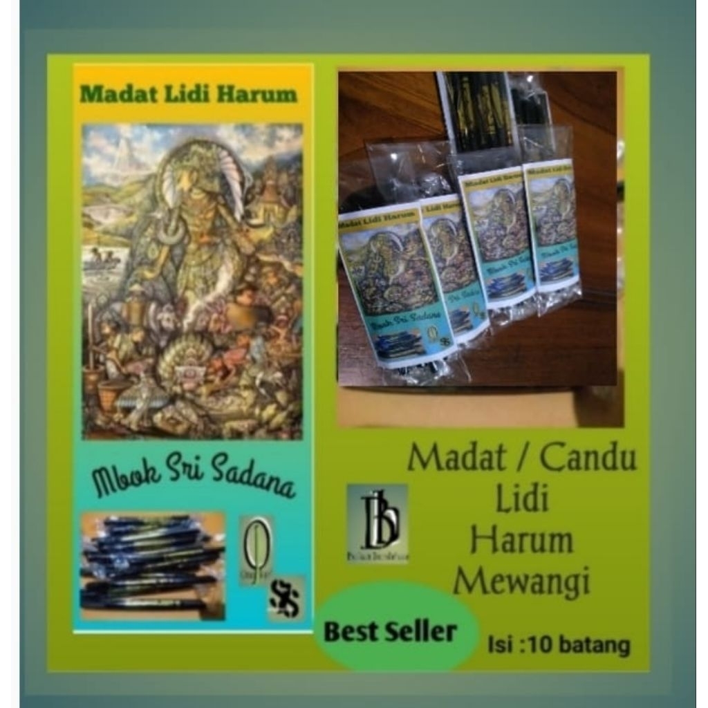 Madat/Candu Lidi hitam,Kemenyan Lidi