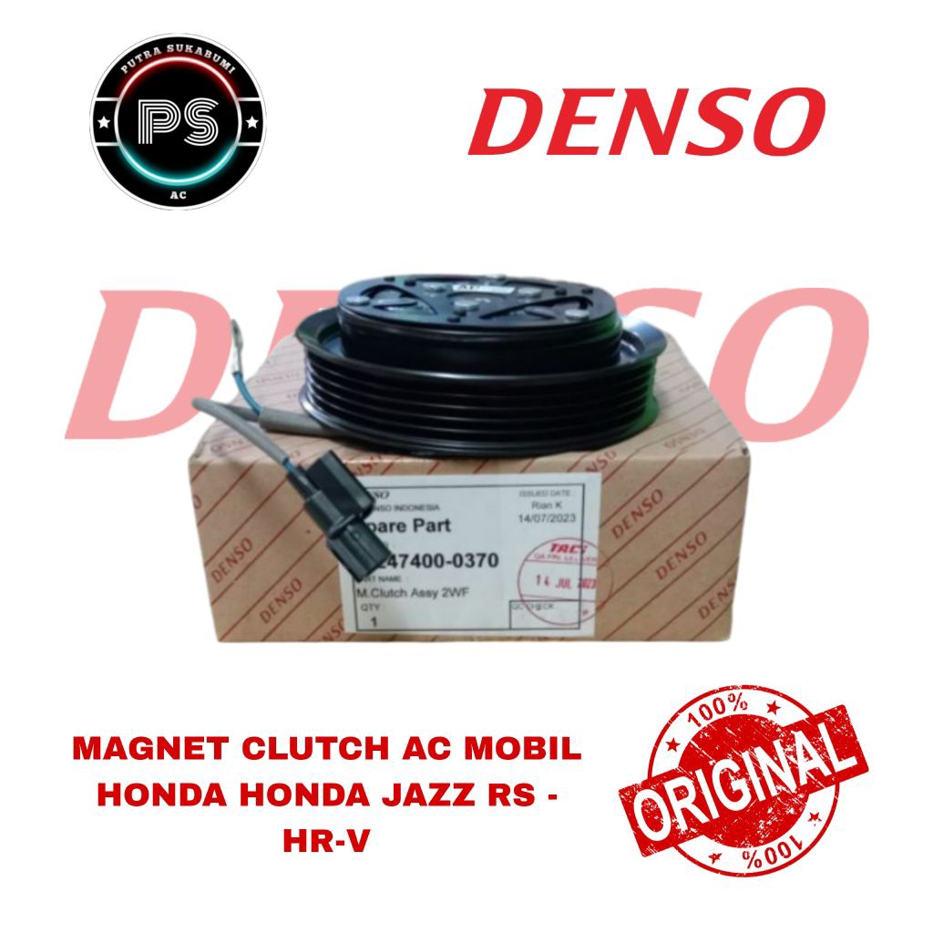 MAGNET CLUTCH MAGNET CLUTH AC MOBIL HONDA HRV HR-V JAZZ RS ORIGINAL DENSO