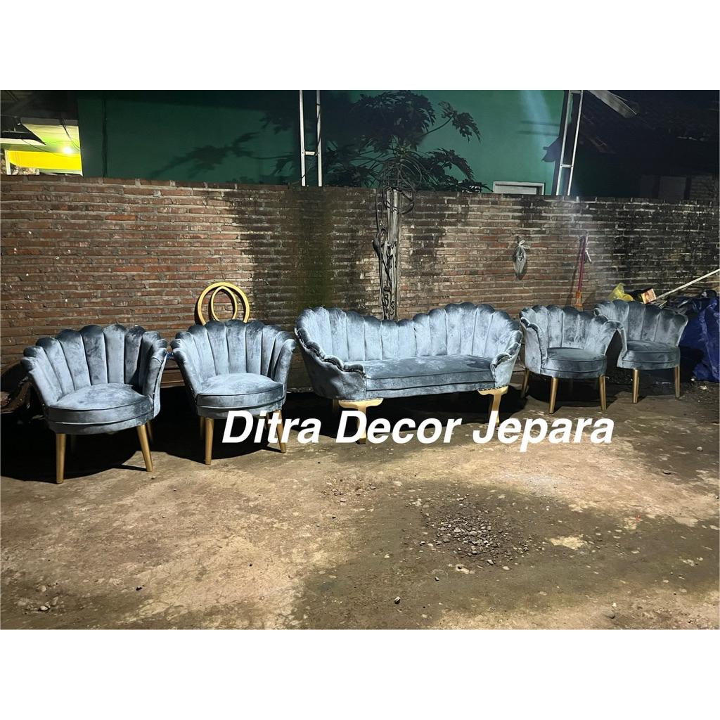 kursi pelaminan kerang / sofa pelaminan kerang / kursi manten kerang / sofa manten kerang