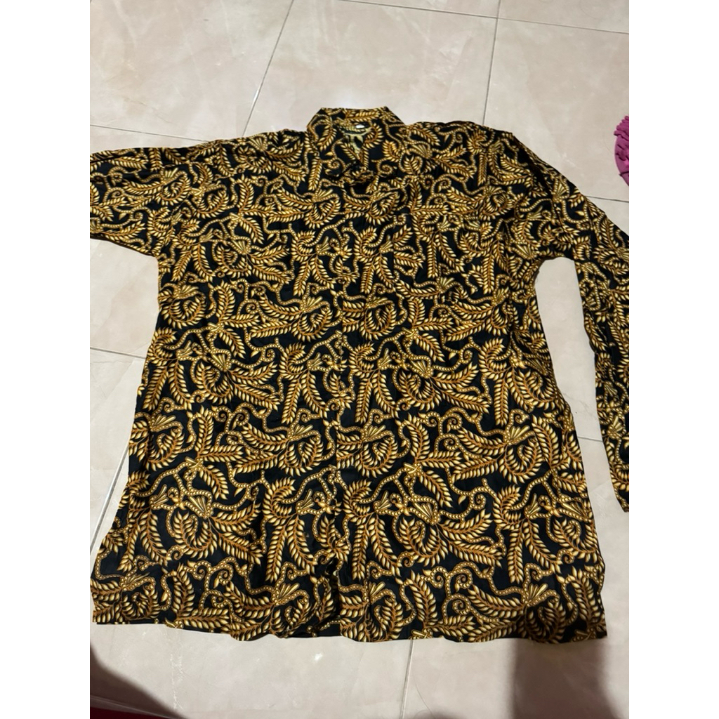 baju batik laki-laki ukuran xl besar
