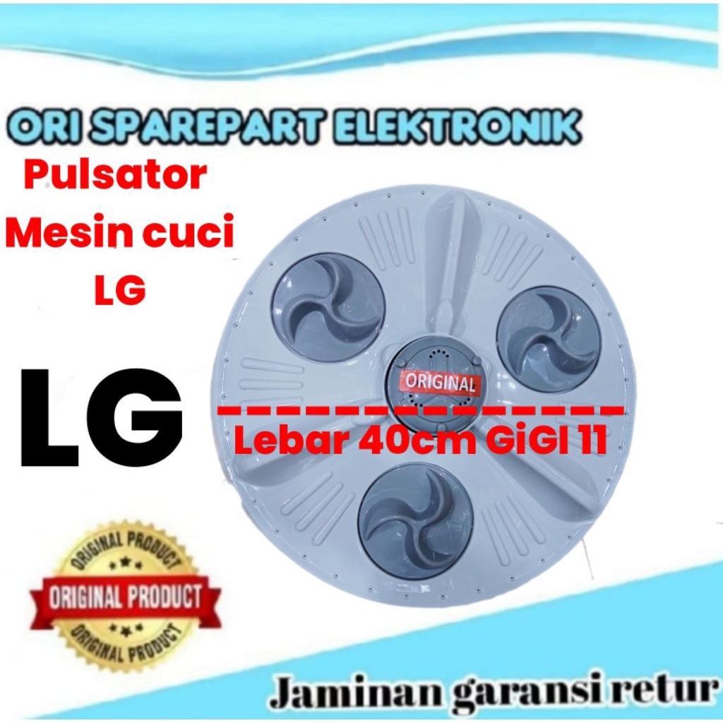 pulsator mesin cuci LG DIAMETER 40 GIGI 11/16 KG/18 kg