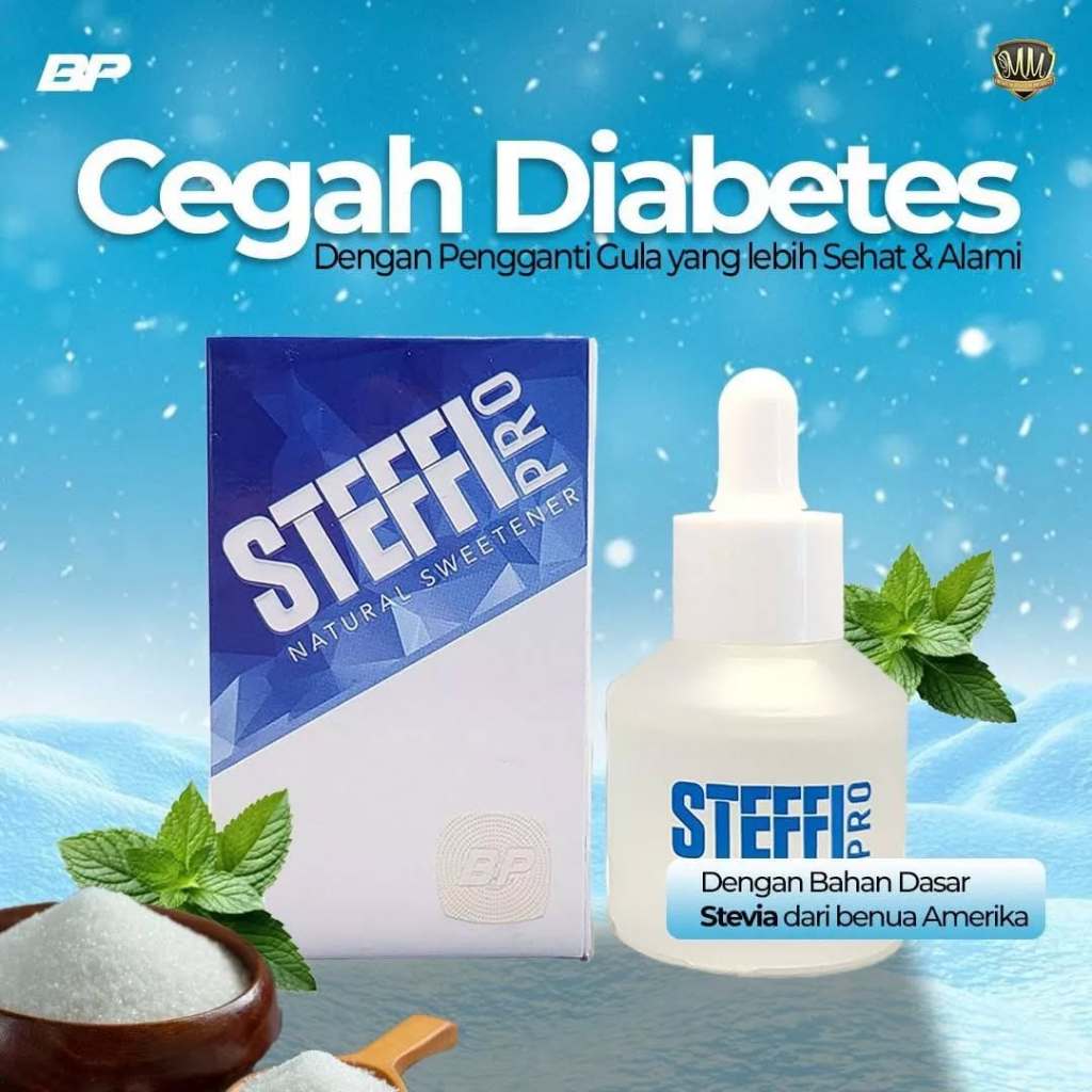 

Steffi Pro - Pemanis Alami Daun Stevia 0 Kalori (30 ML)