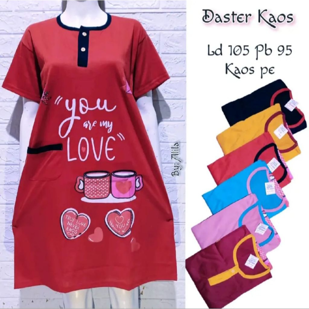 Daster Jumbo Busui Bahan Kaos Adem Ld 120