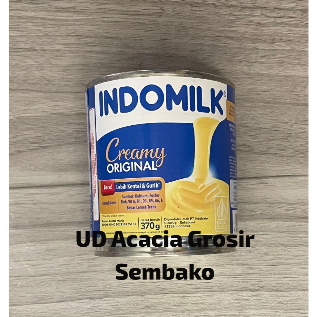 

Indomilk Kental Manis Putih Kaleng 370 Gr Creamy Original