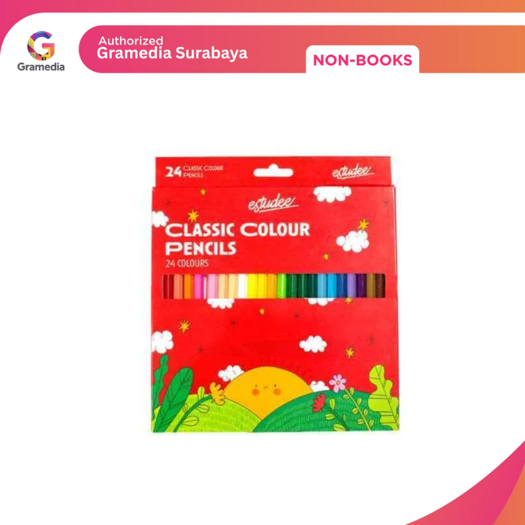 

Gramedia Surabaya NB - ESTUDEE CLASSIC COLOUR PENCILS 24 ES-PCT24
