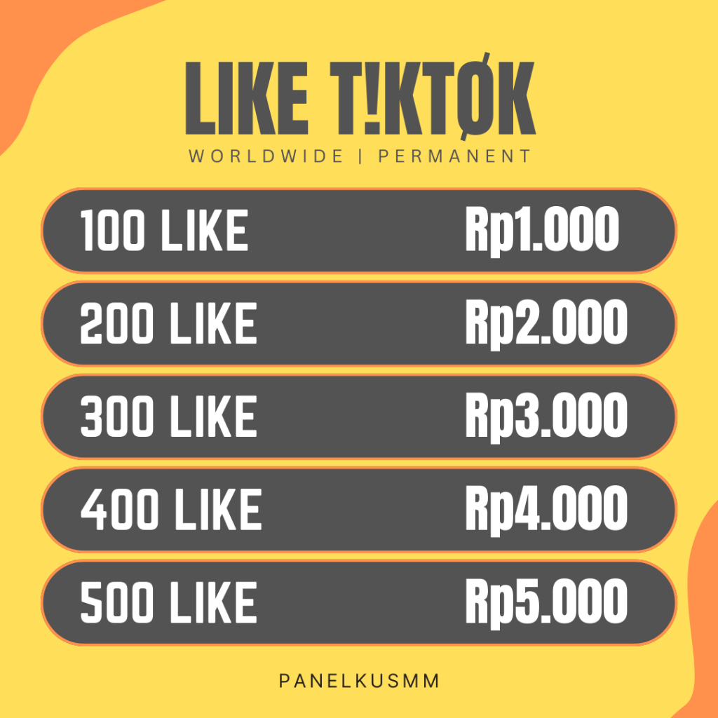 Like Tiktok Fyp Bergaransi Like Tiktok Proses Cepat Permanen - Sinardjaya