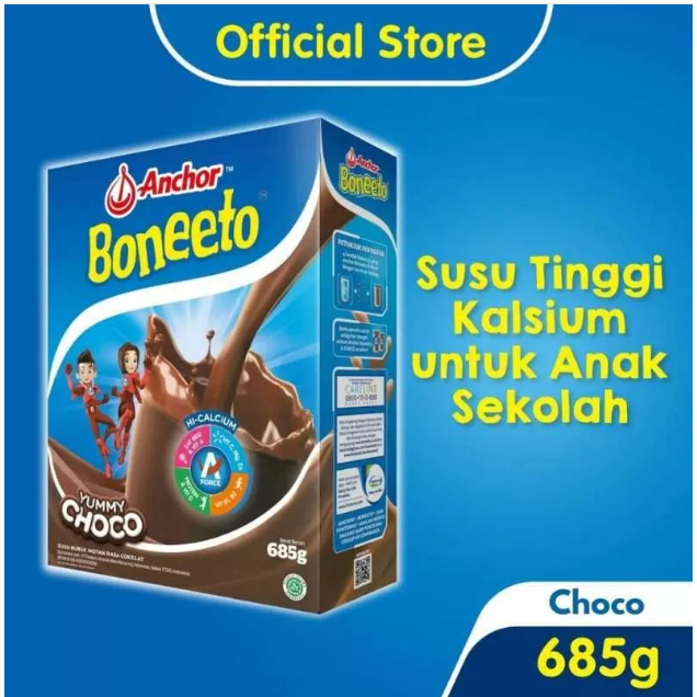 

Boneeto Kemasan 685 gram - Coklat dan Vanilla - Susu Pertumbuhan - Tinggi Kalsium - Susu Tinggi Badan