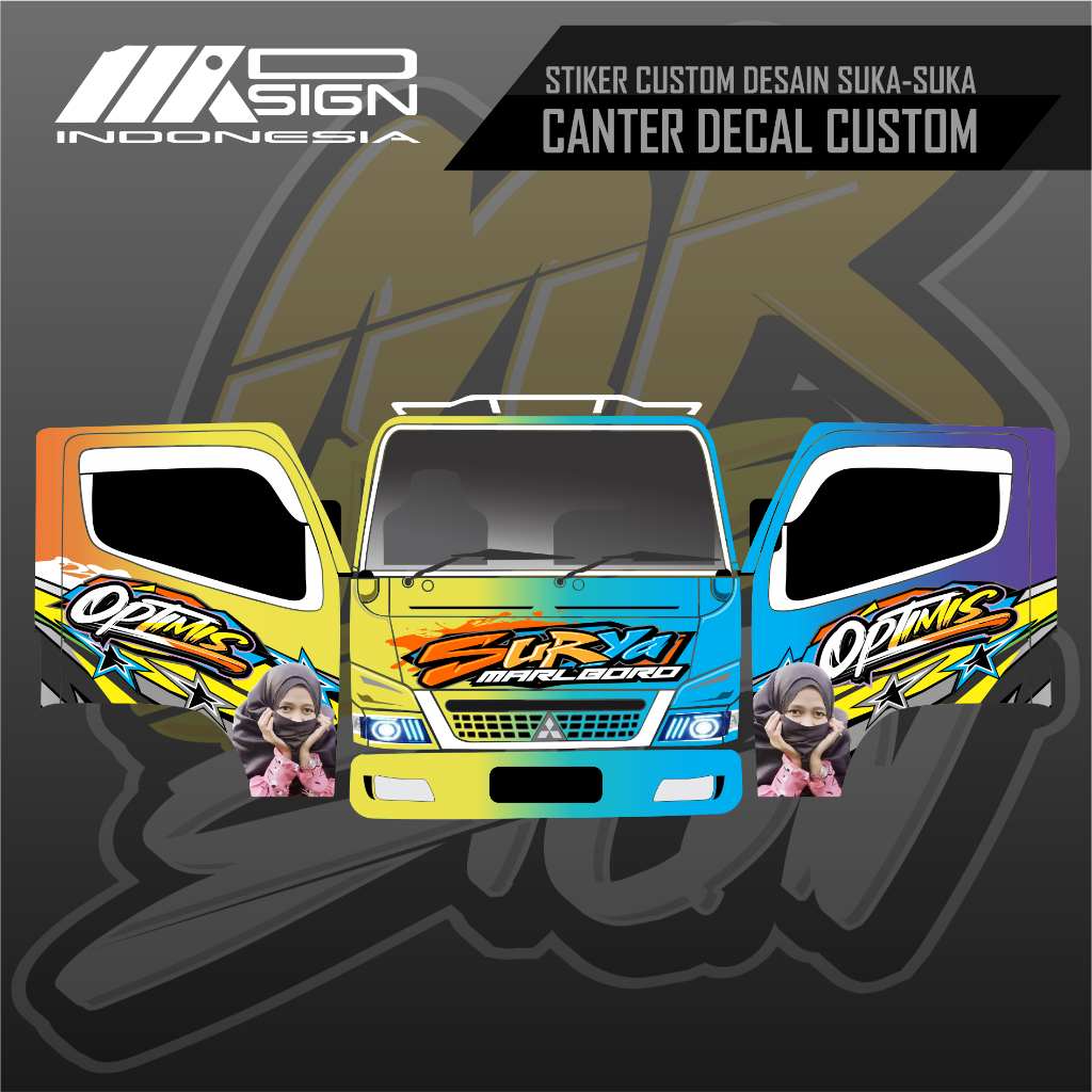 DECAL CANTER FULL REQUEST SUKA-SUKA