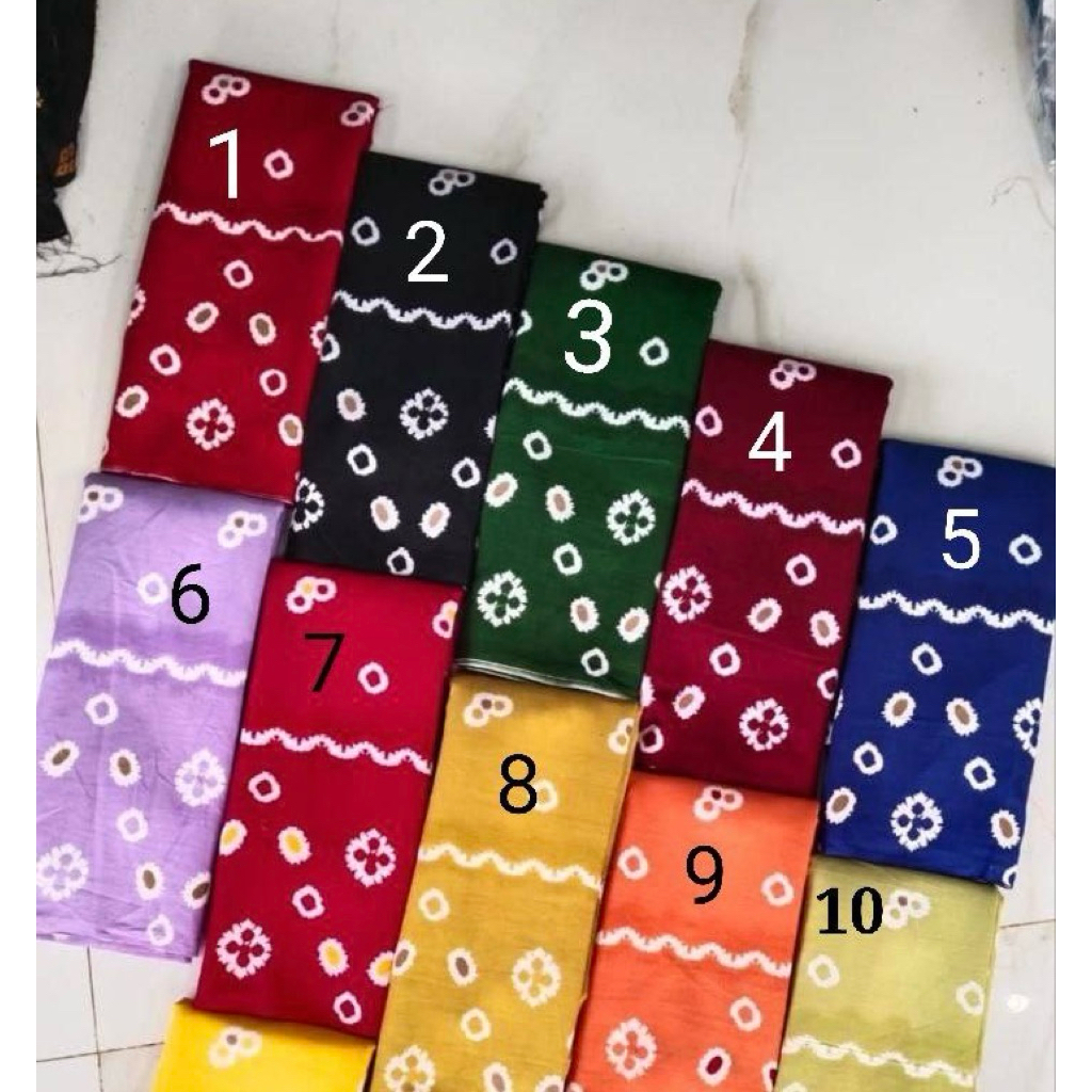 Kain Batik Motif Jumputan Bahan Katun
