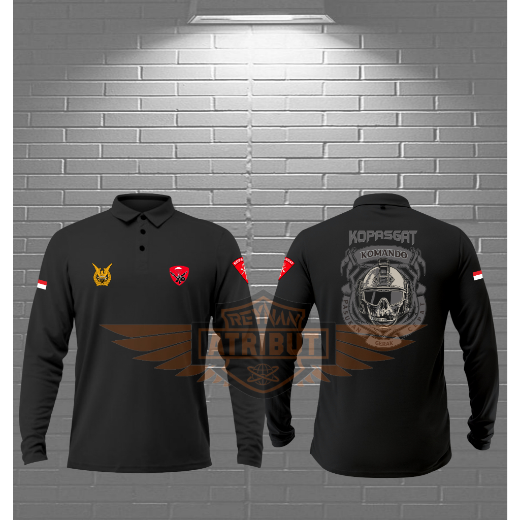 kaos wangki kopasgat / kaos polo kopasgat / kaos berkerah kopasgat / kaos TNI