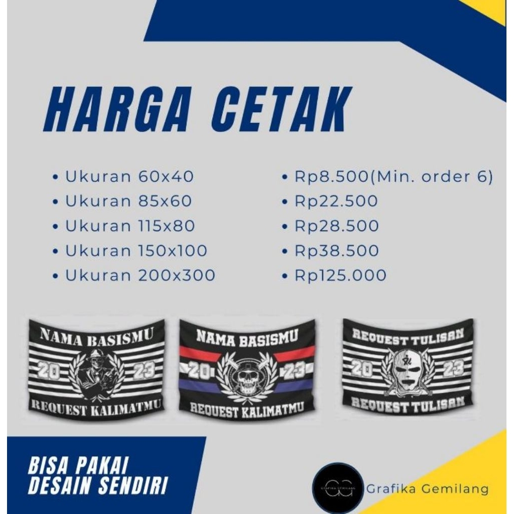 Cetak bendera custom:bendera solawat,giant flag,bendera organisasi,bendera suporter