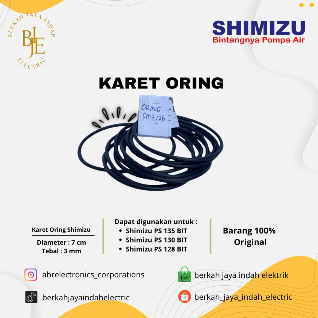 KARET ORING SHIMIZU 126 ORIGINAL