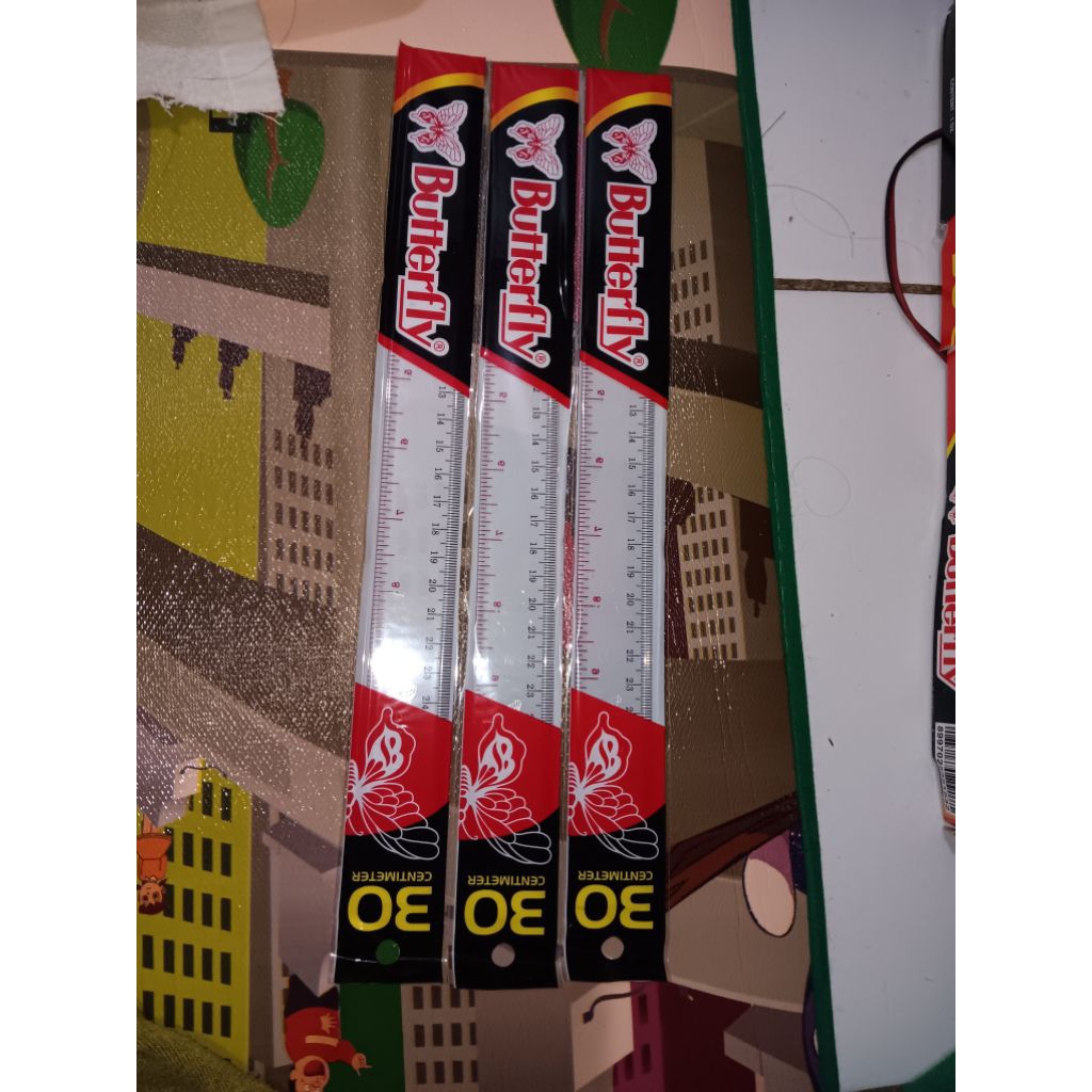 

Penggaris butterfly 30cm