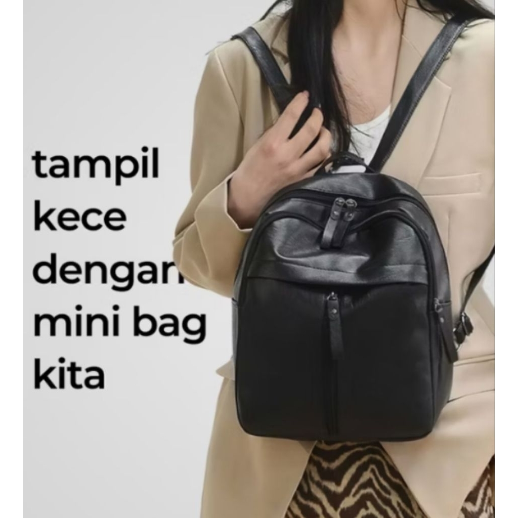 terlaris tas ransel mini multifungsi 241227 tas ransel wanita kulit sintesis import / tas ransel