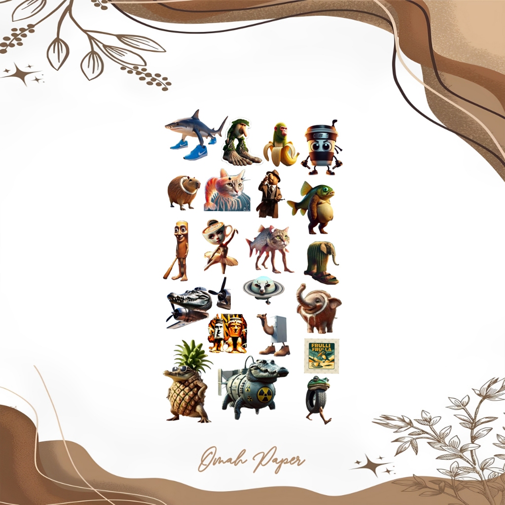 

STIKER / TOPPER ANOMALI / TOPPER ANOMALI UNTUK HIASAN KUE,BUKET,SESERAHAN | STIKER ANOMALI VIRAL HIASAN KUE,BUKET