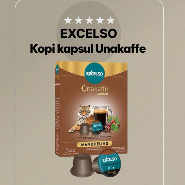 

Excelso Kopi kapsul Unakaffe Mandheling