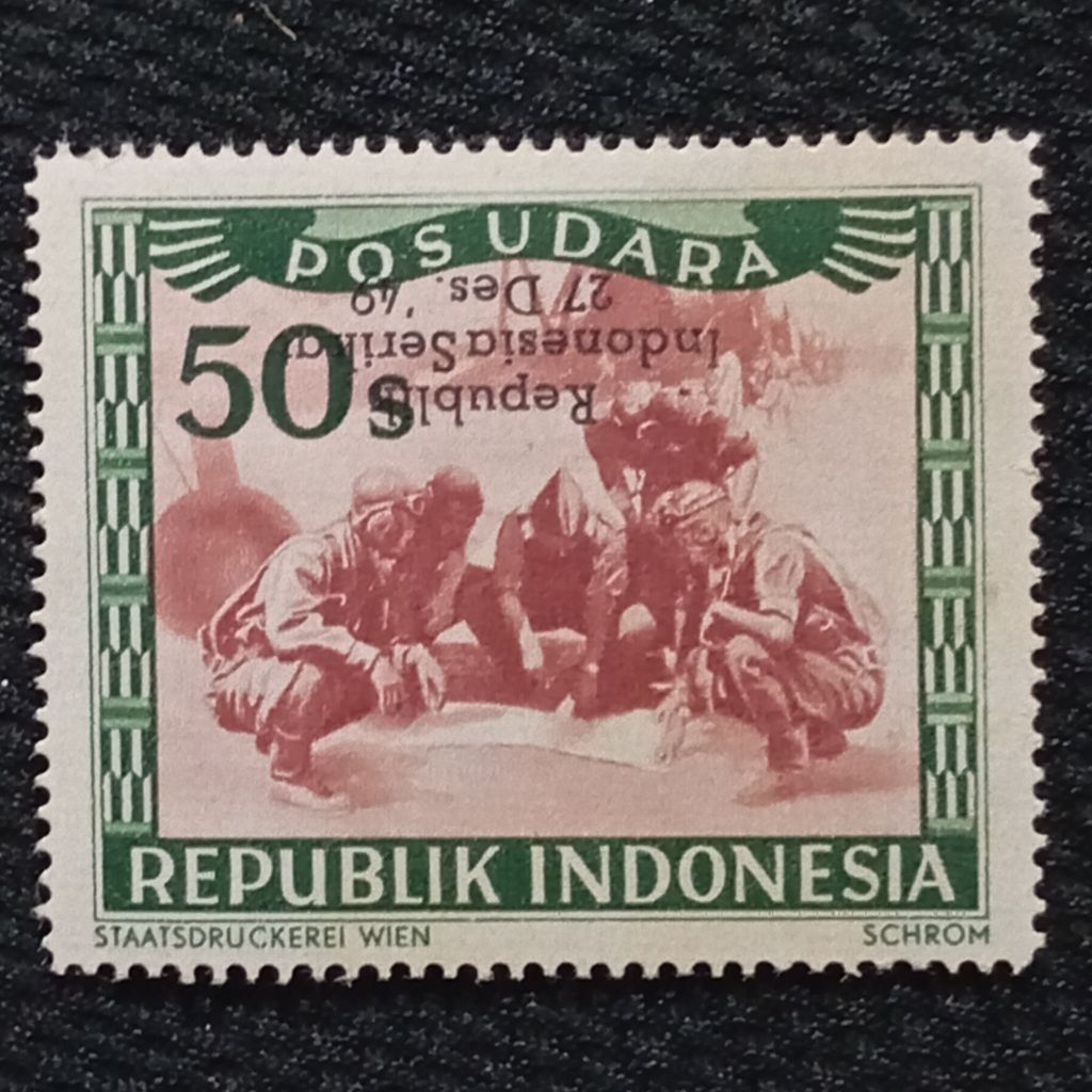 

Prangko Revolusi Wina W-10 Cetak Tindih Terbalik (Langka)