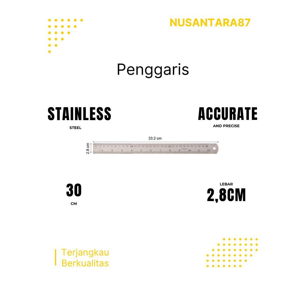 

Joyko Penggaris Stainless Steel 30cm