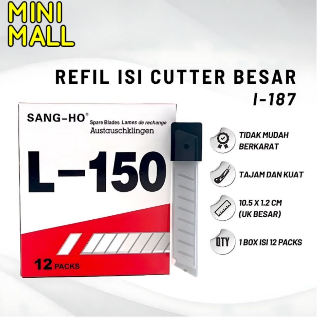 

Isi Cutter Besar L 150 Reffil Cutter Besar A142