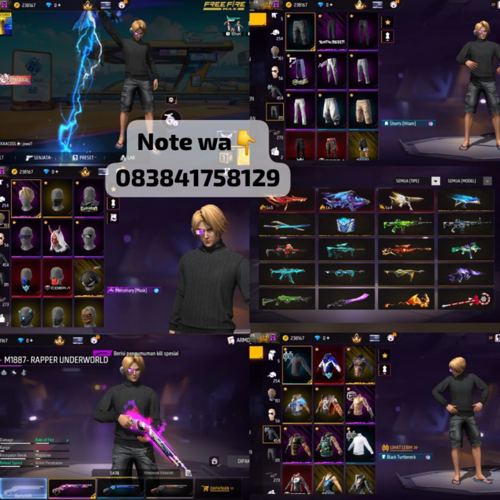 akun ff murah.meria dan sultan