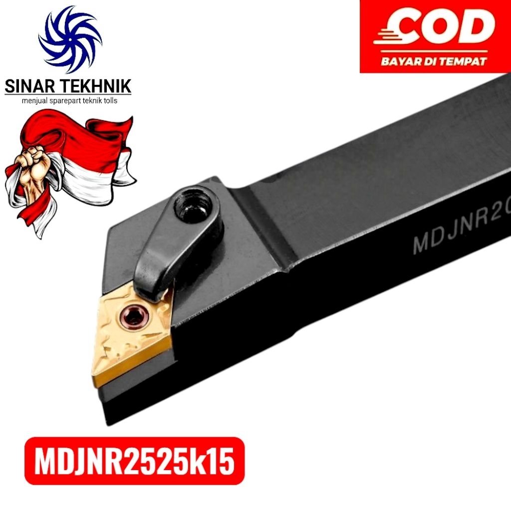holder bubut luar rata kanan MDJNR2525k15 set insert DNMG150608 iscar 10pcs