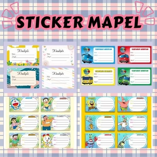

STICKER MATA PELAJARAN (ISI 40 STICKER)